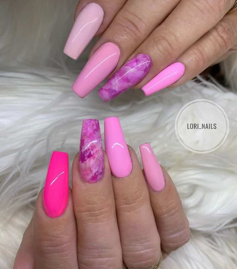 cute pink nail designs ideas.