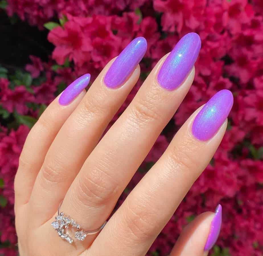 purple nails ideas sparkle