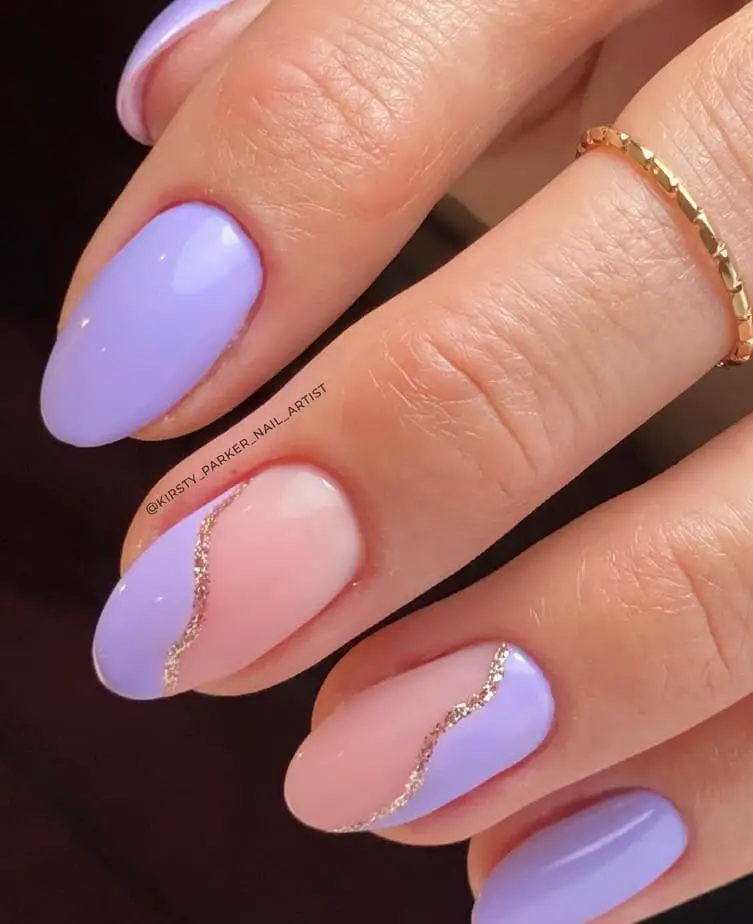 purple nails ideas cute