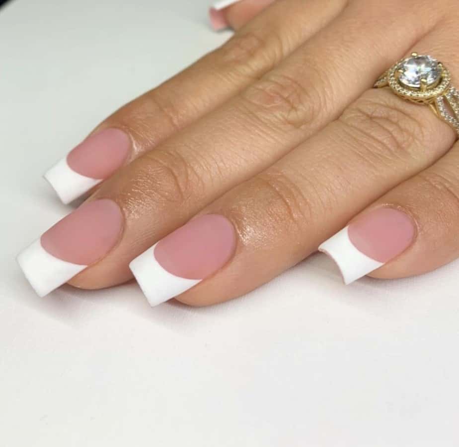 white french tip nails designs