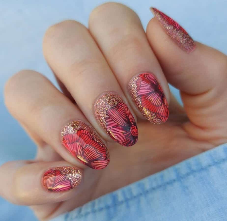 flower nails designs