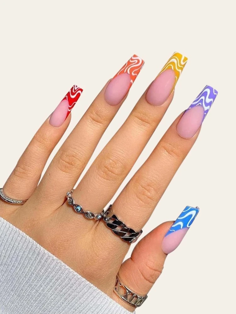 french tip nails designs
