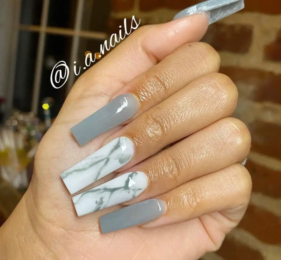 grey nails ideas