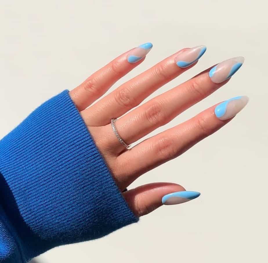 blue nail designs-