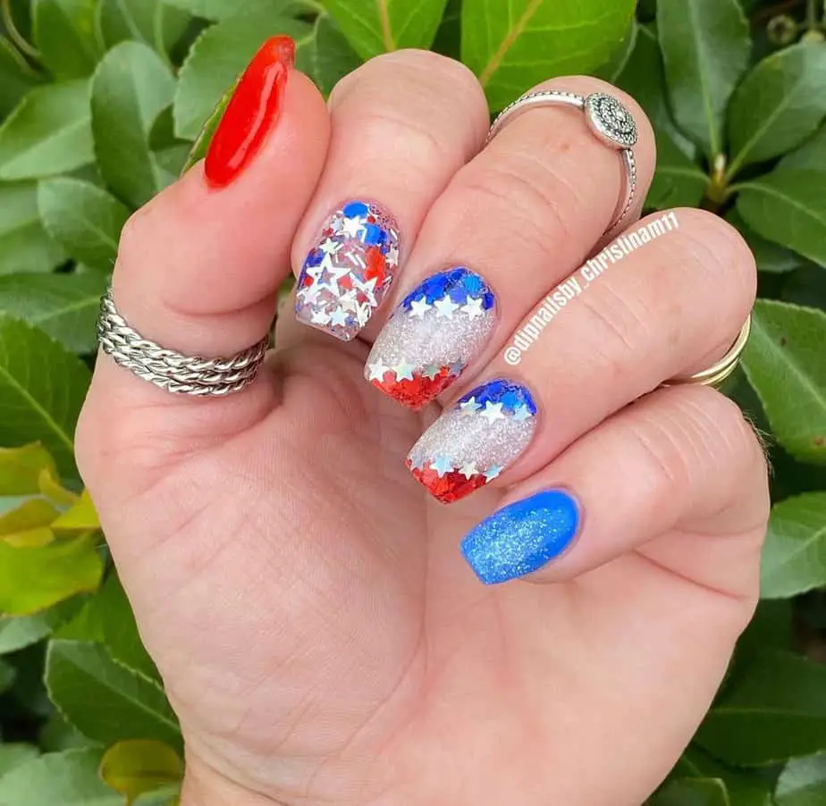 4th of july nails