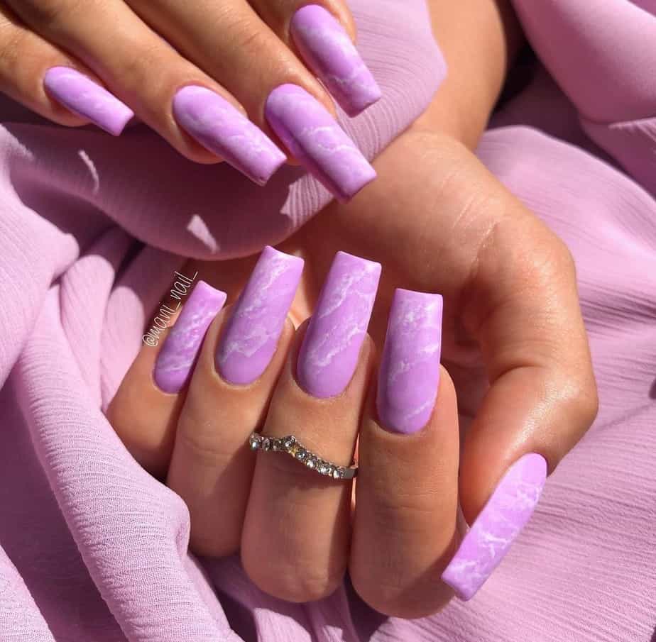 purple nails ideas matte