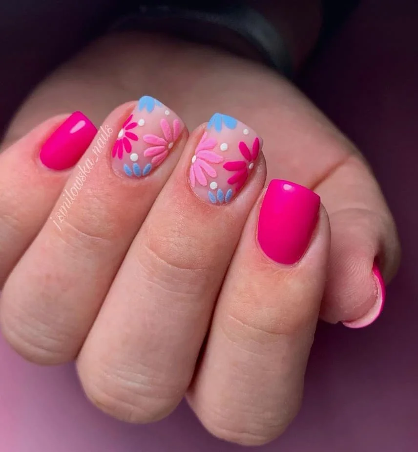 short nail designs aesthetic