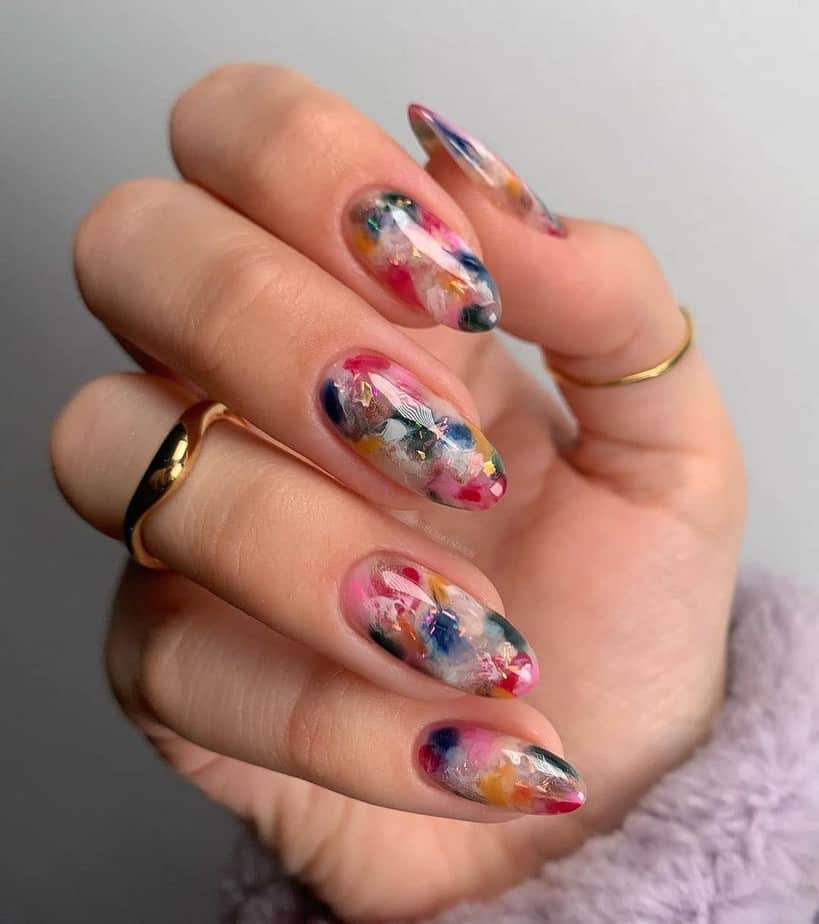 colorful short nail designs summer