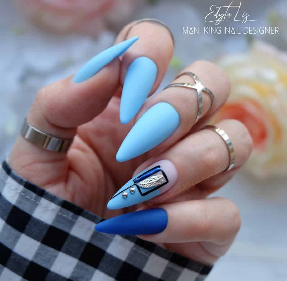 long stilleto nails design