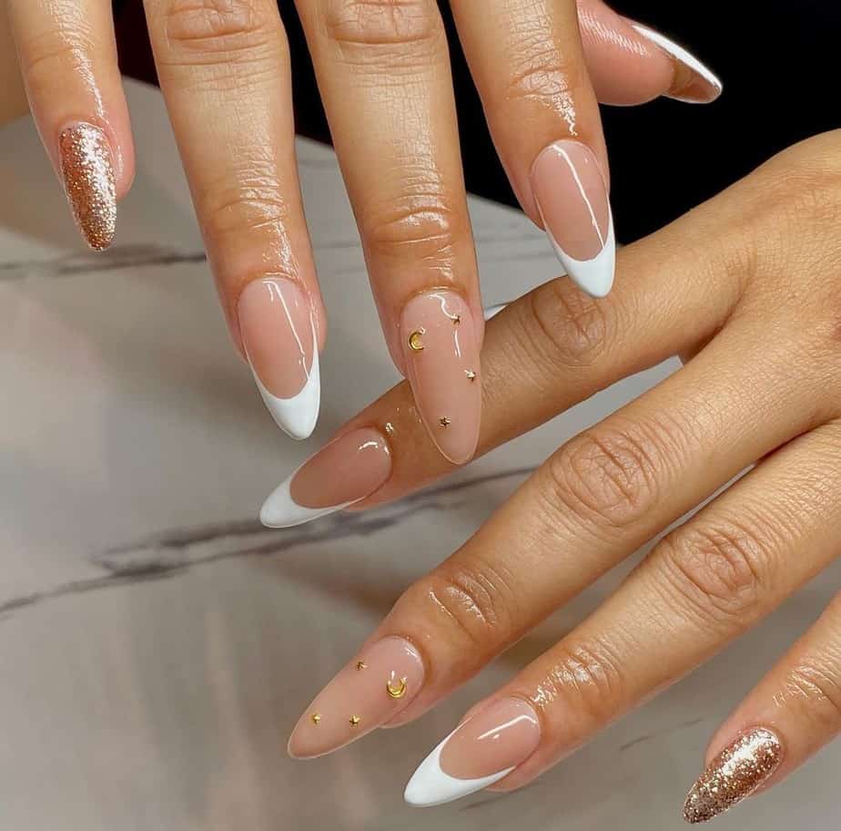 trendy french tip nails