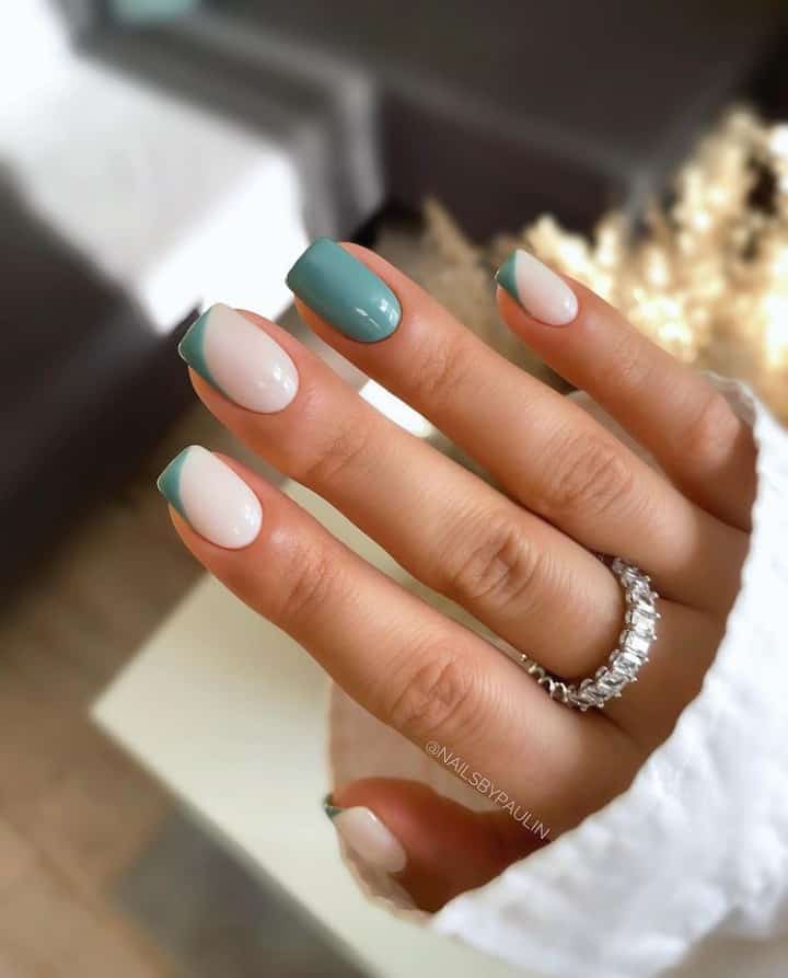 green nails designs
