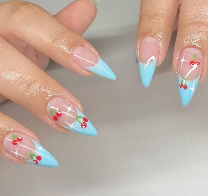 cherry nails designs