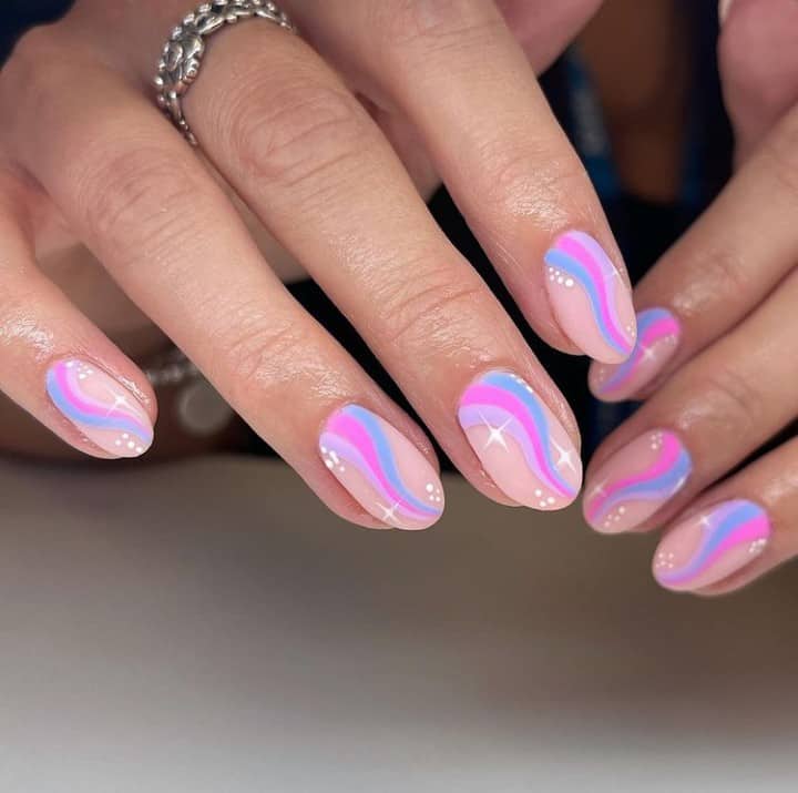 swirl nail designs