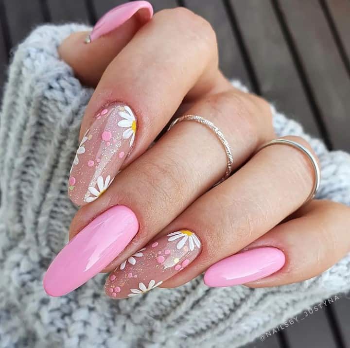 pink nails design