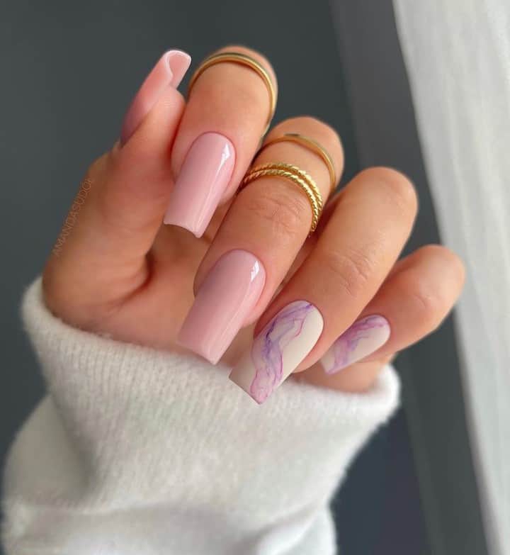 marble nail designs