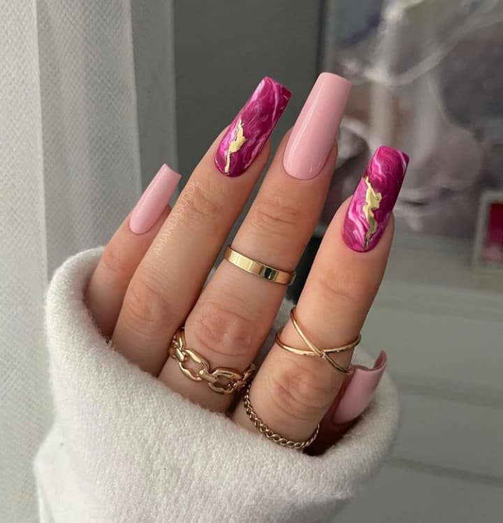 marble nail designs