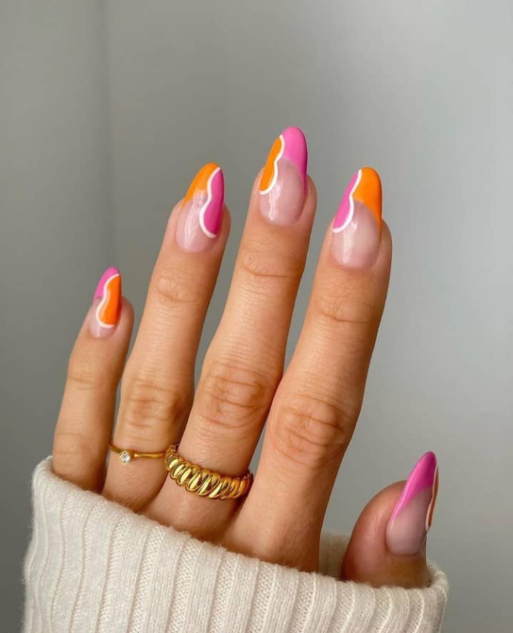 french tip nails