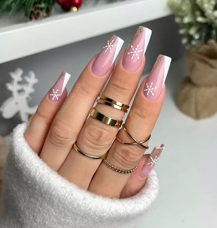 classy christmas nails