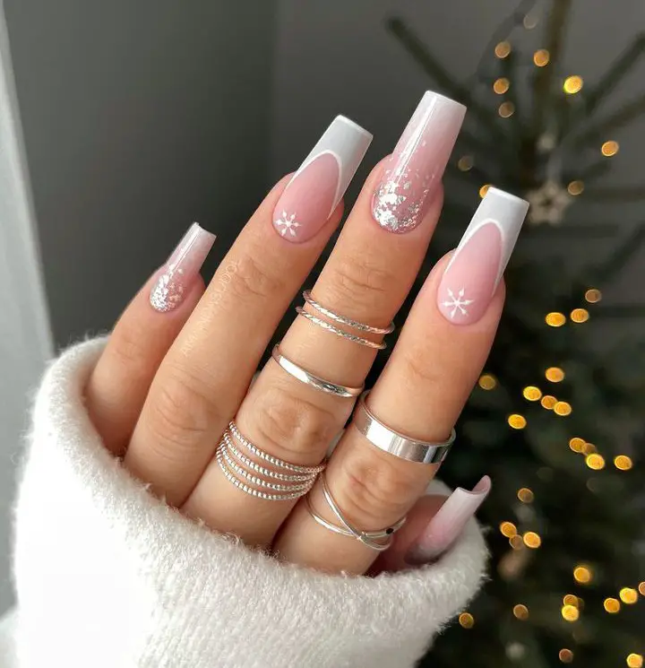 classy christmas nails