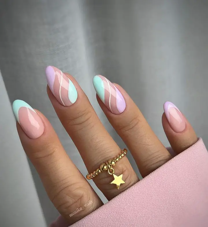 swirl nail designs