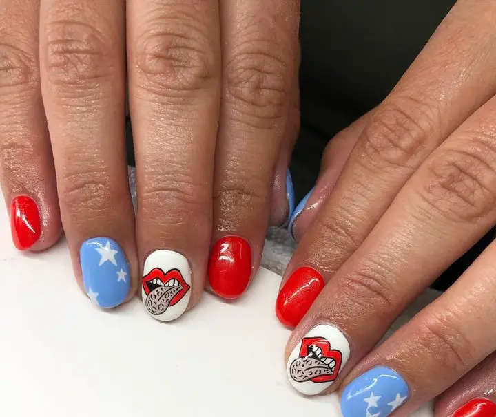 fourth of july nails