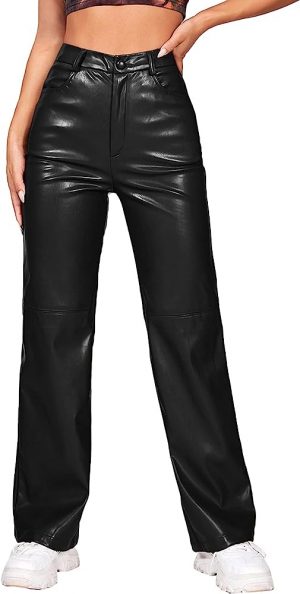 35+ Faux Leather Pants Outfit For Your Next Outing - Emerlyn Closet