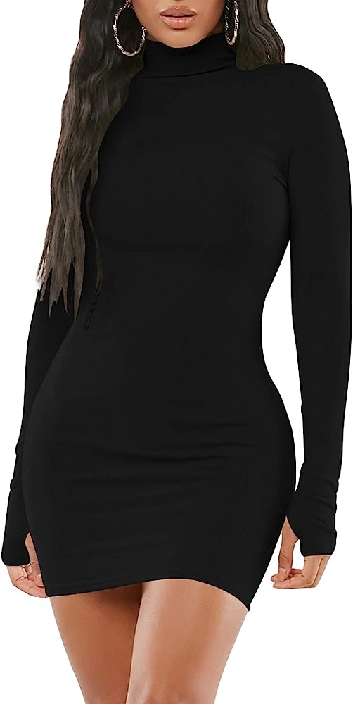 black sweater dress outfit