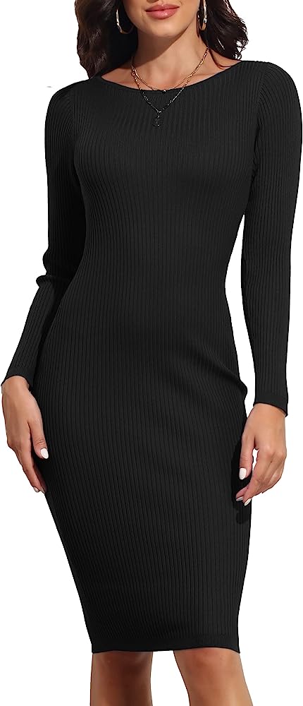 black sweater dress outfit