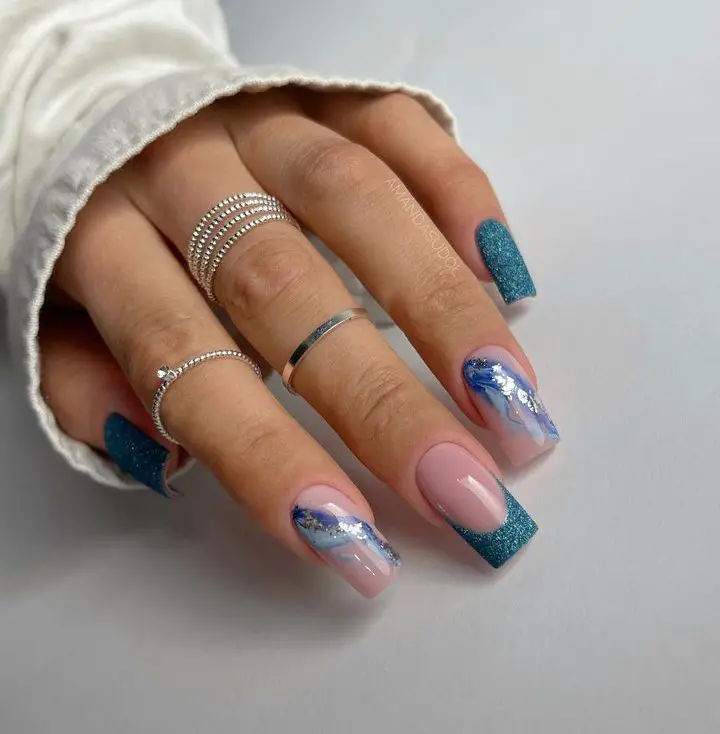 marble nails designs