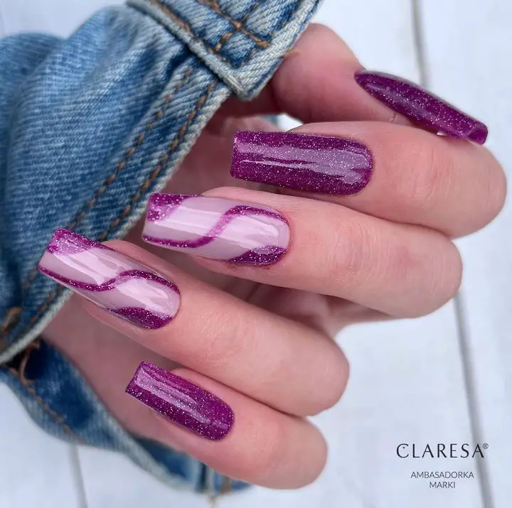 purple nails acrylic