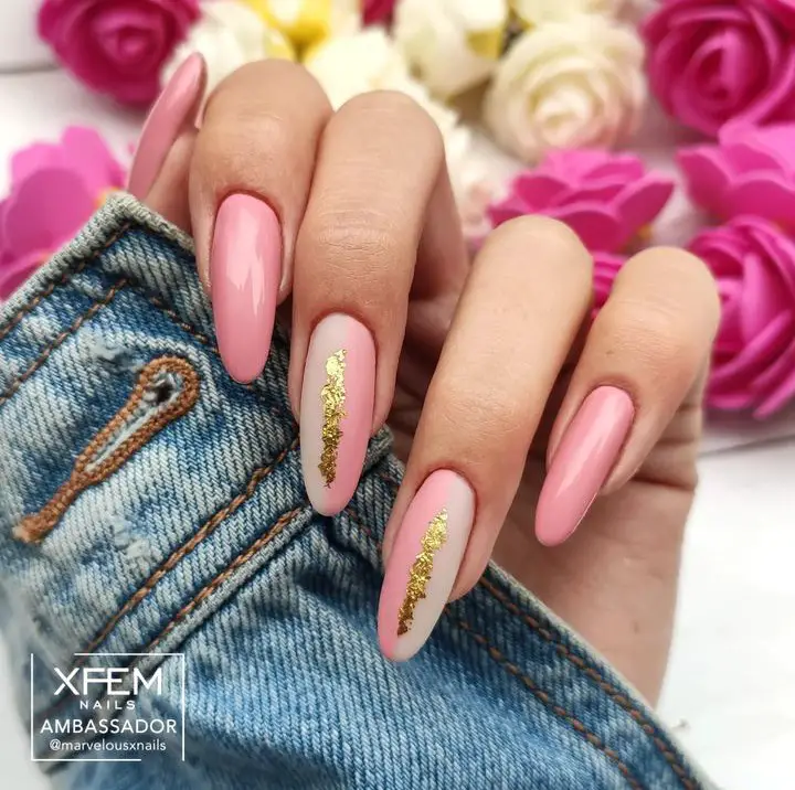 pink nails design