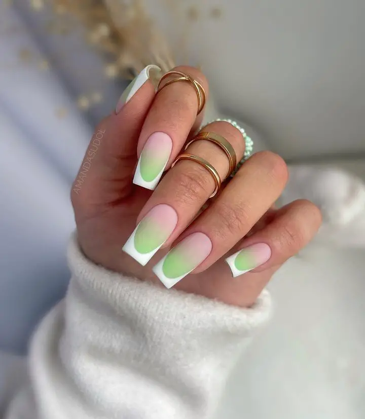 green nails ideas
