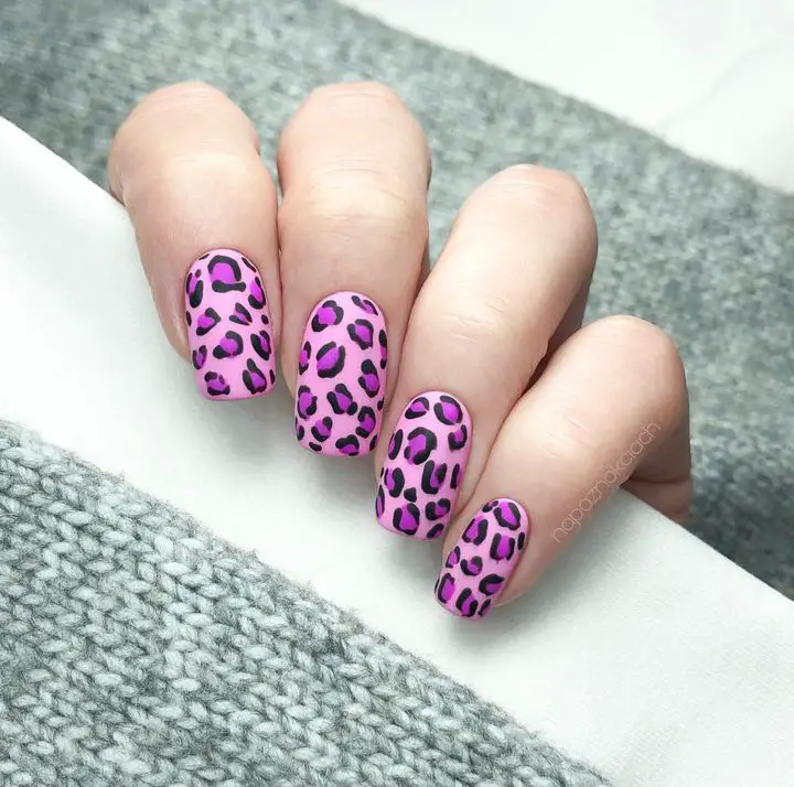 leopard nails ideas