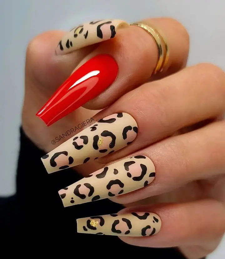 leopard nails ideas