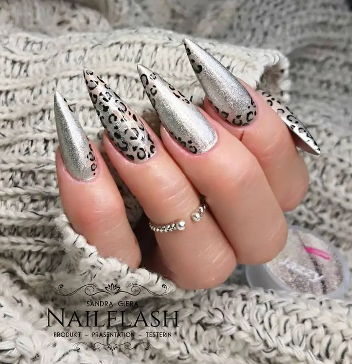 leopard nails design