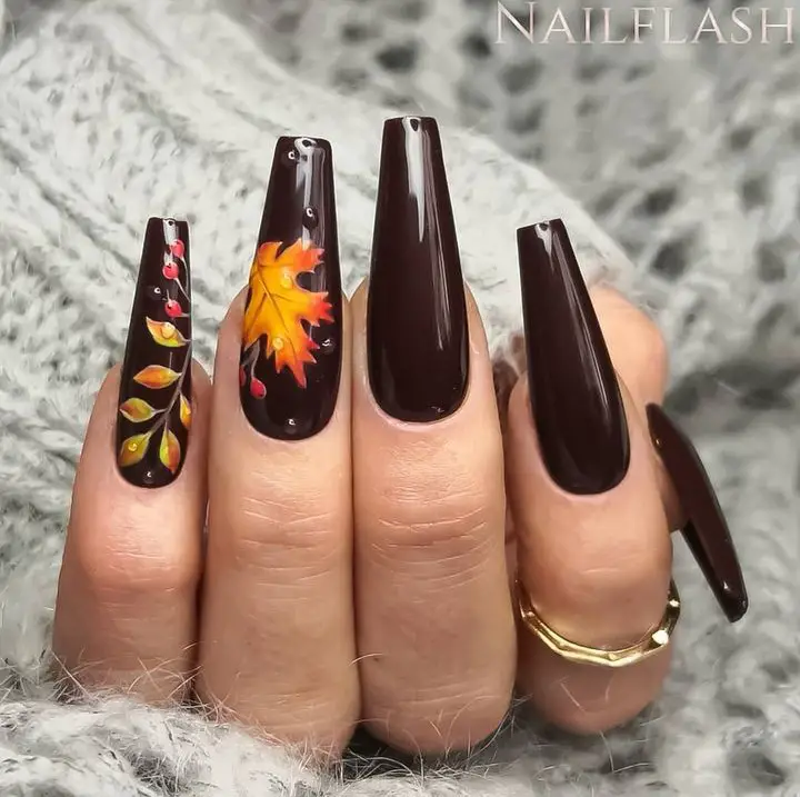 autumn nails colors