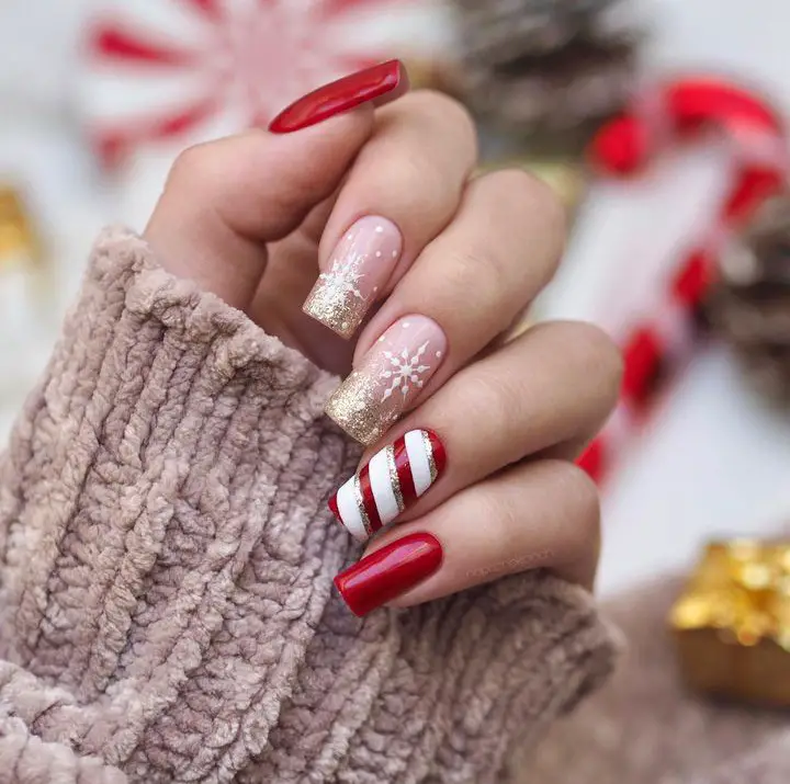 cute christmas nails