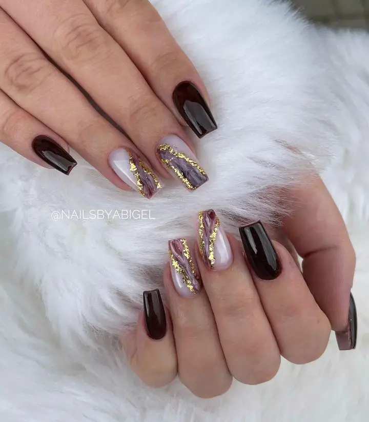 aesthetic fall nails