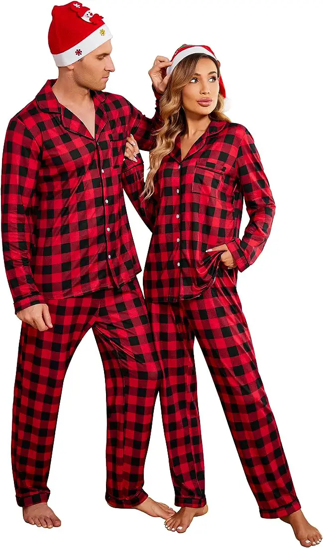 25+ Cute Matching Christmas Pjs Couples For Merry Moments - Emerlyn Closet