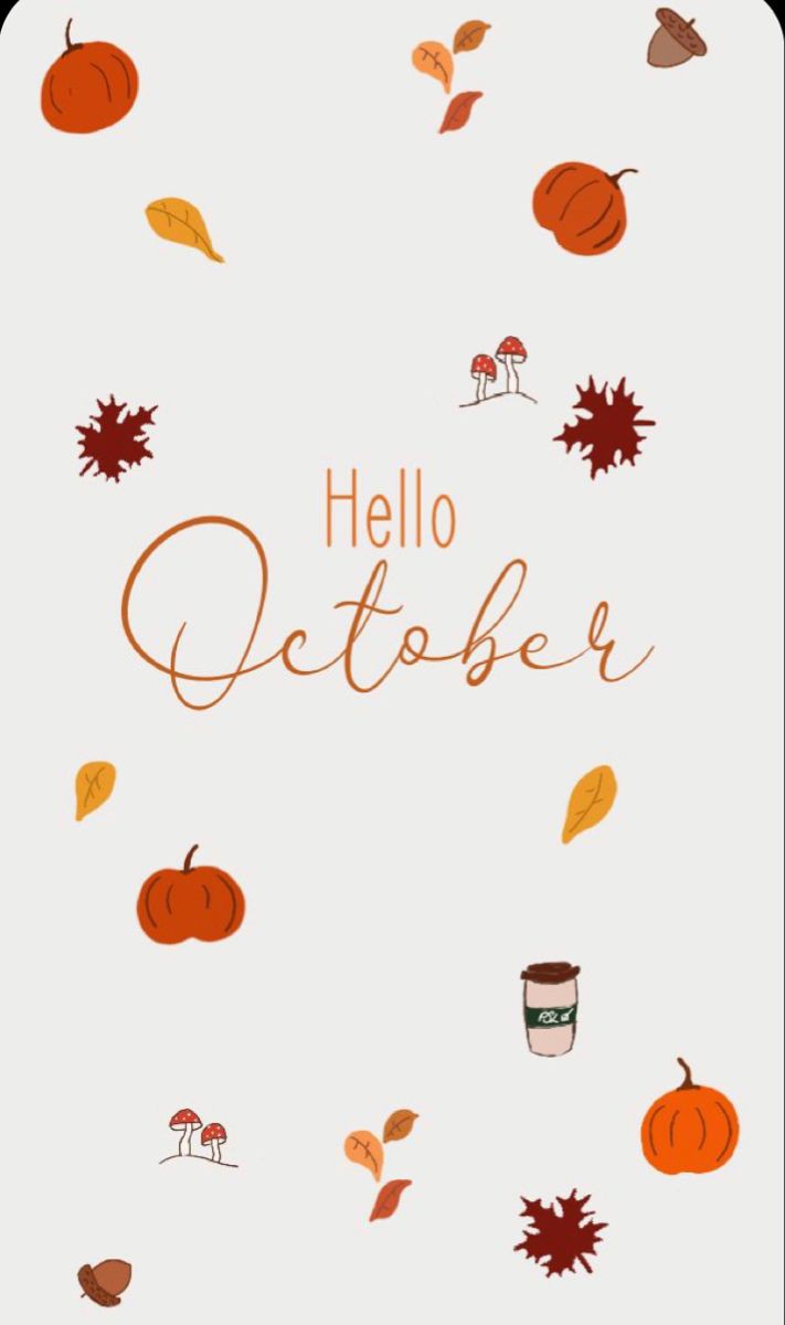 Hello October For Cozy Autumn Wallpapers - Emerlyn Closet